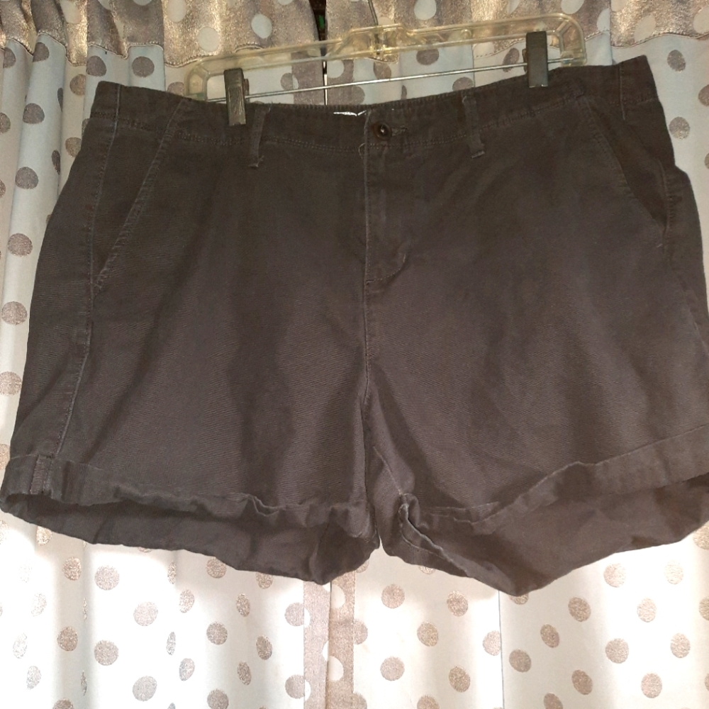 FADED GLORY Cotton Boyfriend Shorts 16R
